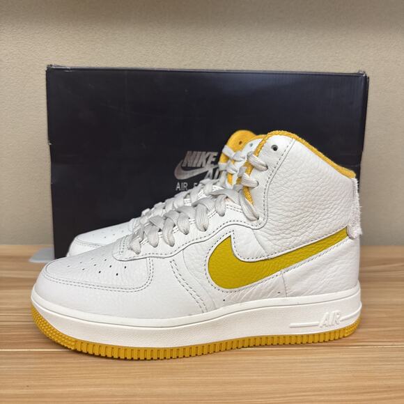 Size 5 - Nike Air Force 1 Sculpt Phantom Yellow Ochre W - Picture 3 of 6